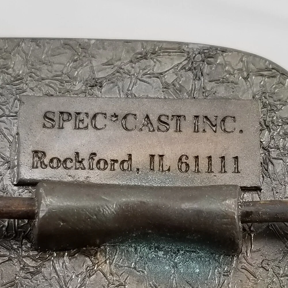 Belt Buckle Brass Brad Ragan‎ Inc BRi The Tough Tire Team USA Made Spec Cast Inc